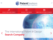 Tablet Screenshot of patentseekers.com